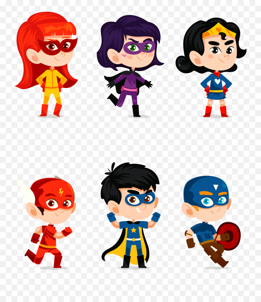 Download Superhero Clark Vector Kent Cartoon Hand - Painted Super Heroes Kid Collection Emoji,Superman Emoticon Thumb Up