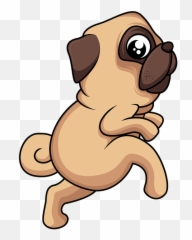 Mad Dog Psycho Canine Shocked Big Eyes - Pug Emoji,Psycho Kawaii Emoticon