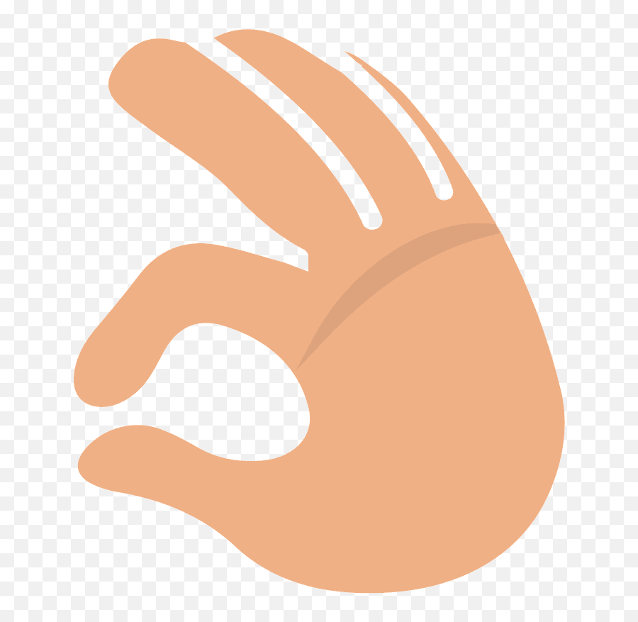Ok Hand Emoji Clipart Free Download Transparent Png - Horizontal,Ok Hand Emoji