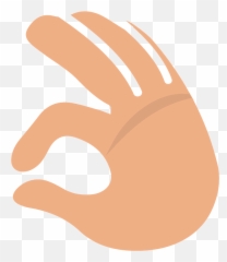 Ok Hand Emoji Clipart Free Download Transparent Png - Horizontal,Ok Hand Emoji
