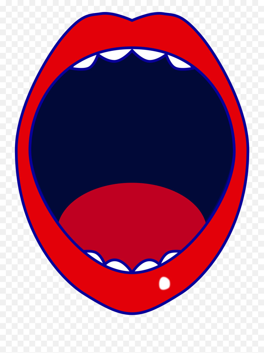 Mouth Clipart Giant Mouth Giant Transparent Free For - Caricatura Boca Abierta Emoji,Open Mouth Emoji