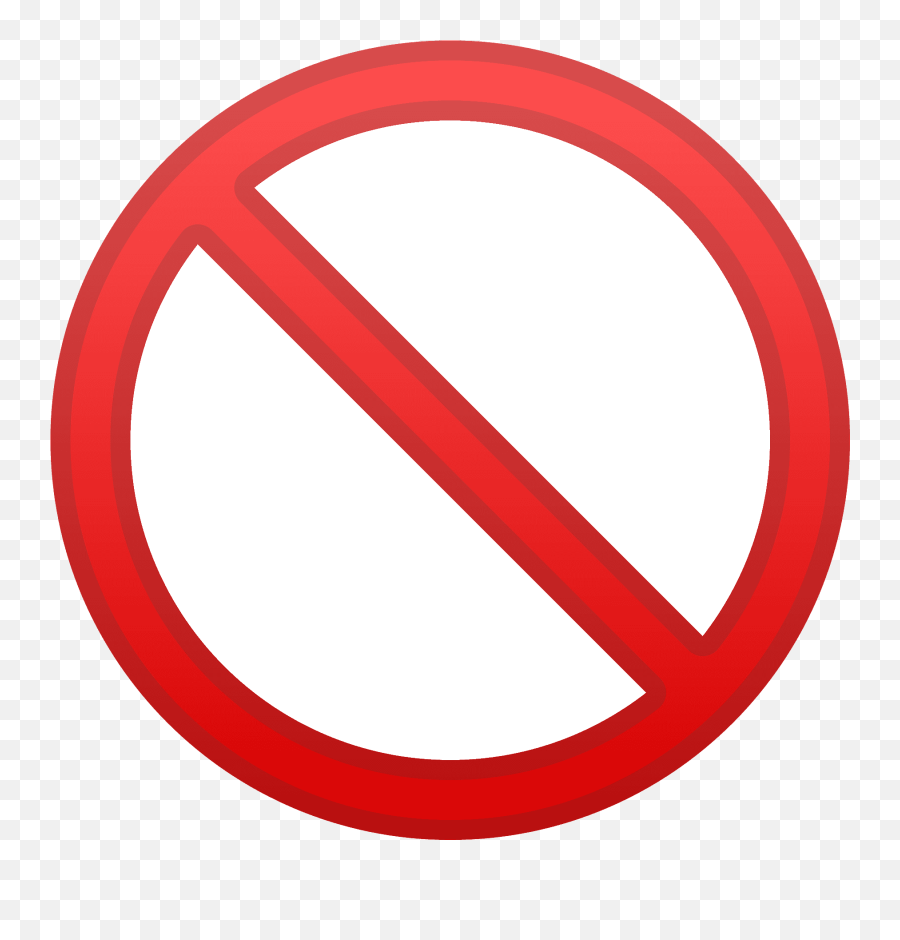 Prohibited Emoji - No Sign Drawing,Banned Emoji