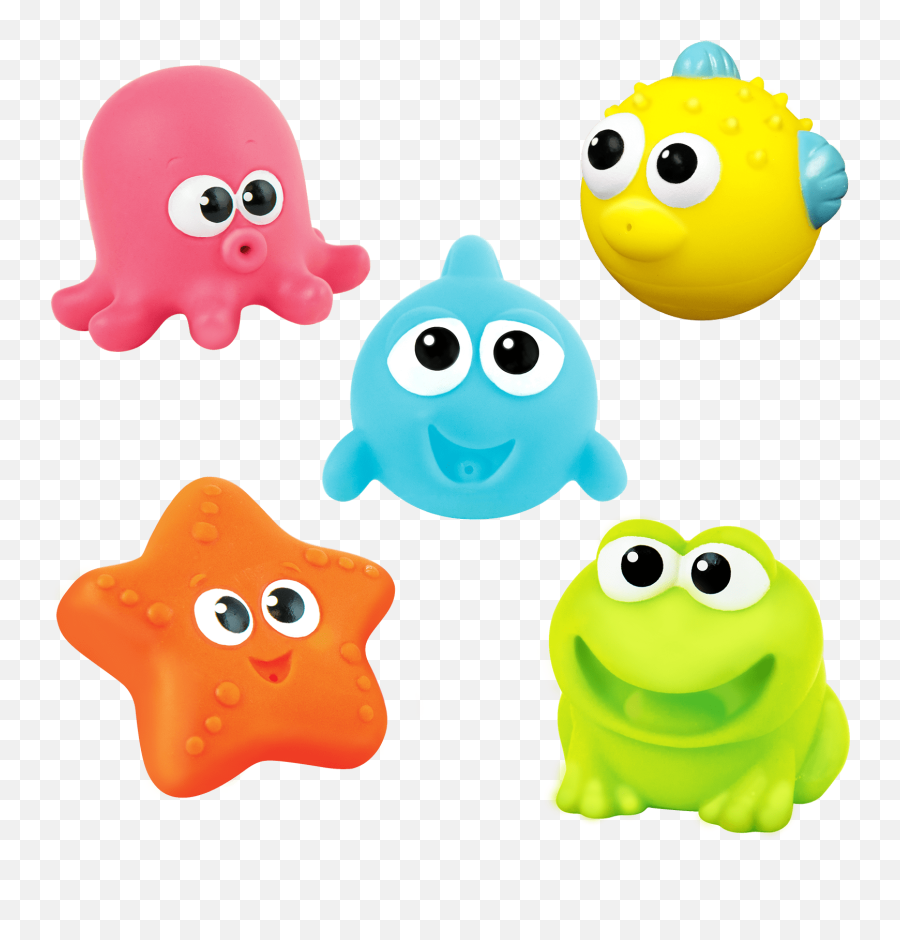 Splash U0027n Squirt Bathtime Pals - 5pcs Winfun Toys Winfun Bath Toys Png Emoji,Pulling Hair Out Emoticon