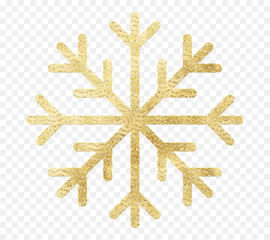 Gold Foil Snowflake Vintage Decorative - Snowflake Graphic Emoji,Gold Sky Emotions