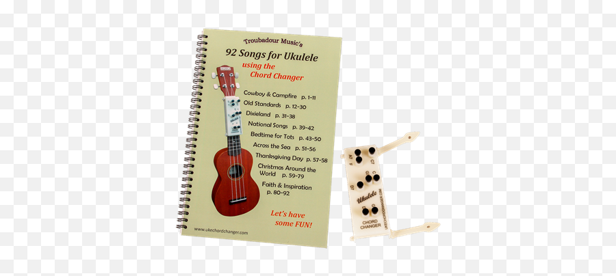 Troubadour Ukulele Chord Changer And Songbook Set - Ukulele Emoji,Emoticons Uke Chords