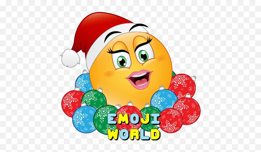 Christmas Emojis - Happy,Red B Emoji