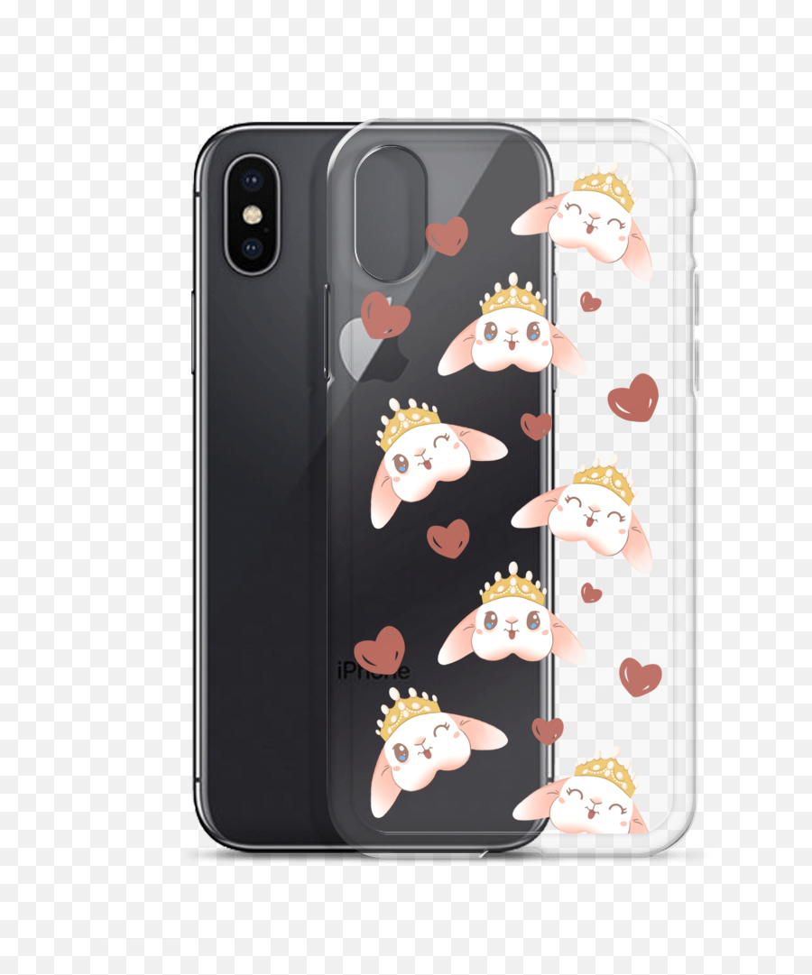 Blanco Bunny Crown Iphone Case - Mobile Phone Case Emoji,Bunny Emoji Iphone X Case