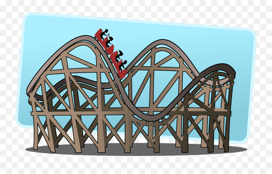 Animated Roller Coaster Clipart - Roller Coaster Images Free Emoji,Roller Coaster Emoji