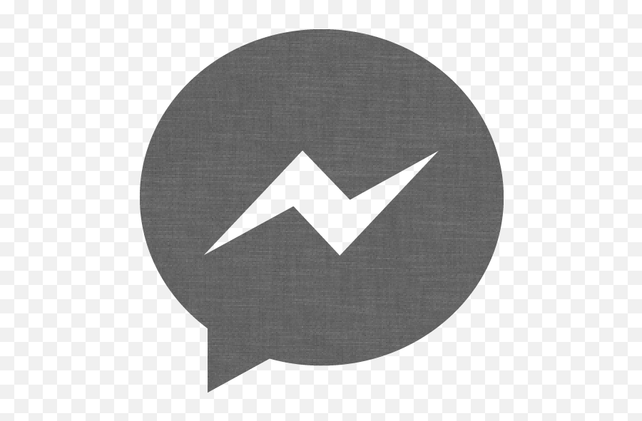 Grey Wall Messenger Icon - Free Grey Wall Social Icons Facebook Messenger Logo Png Black Emoji,Messenger Emoticon Shortcuts