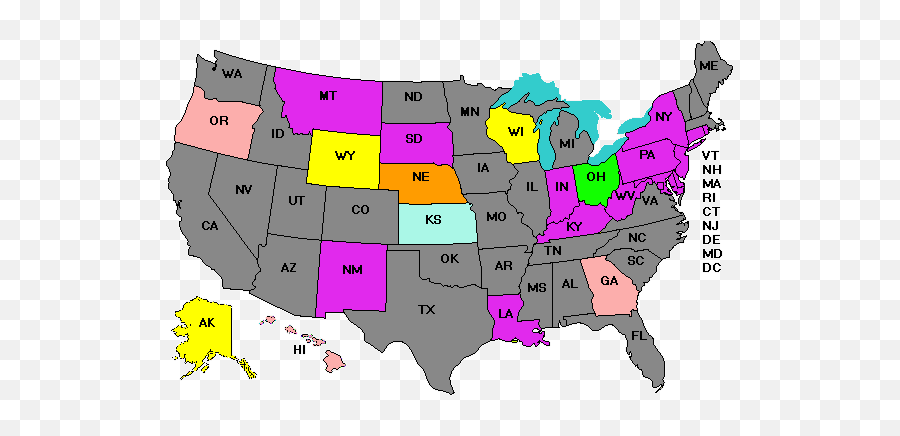 Electoralvote - States With Lotteries Emoji,Dwarf Fortress Death Emotions