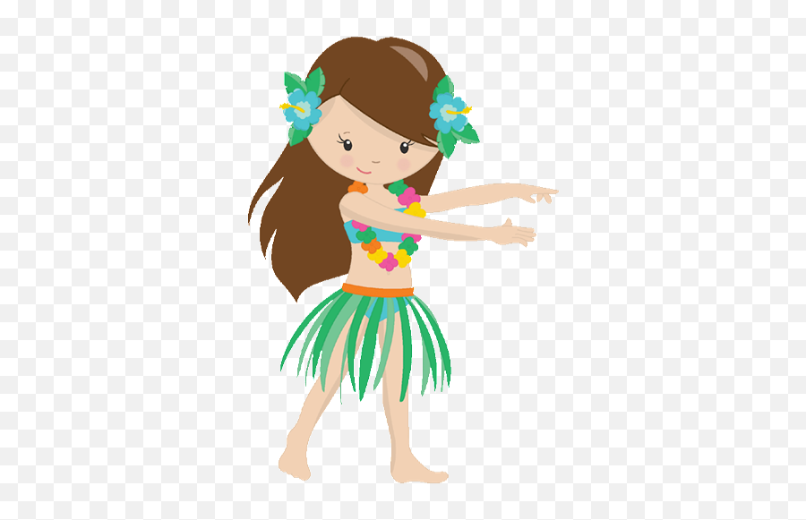Hawaii Hula Dance Luau Clip Art - Clip Art Hula Dancer Png Emoji,Hawaiian Emojis Hula Dancers Boys