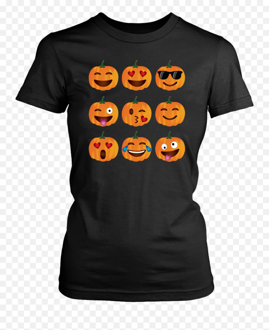 Funny Cute Halloween Pumpkin Emoji - Christmas Anime T Shirt,Cute Emoji Shirts