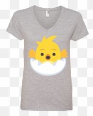 Chick 2 Emoji Ladiesu0027 V - Neck Tshirt U2013 That Merch Store,Parody Emoji