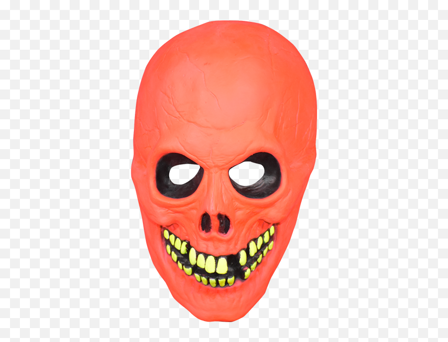 Don Post Adult Neon Skull Mask - Don Post Neon Skull Mask Emoji,Skull & Acrossbones Emoticon