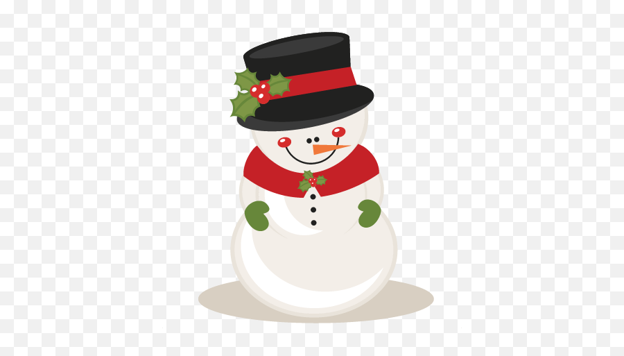 Library Of Christmas Clip Art Svg Png - Christmas Cute Snowman Clipart Emoji,Light Bulb Emoji Emojibase