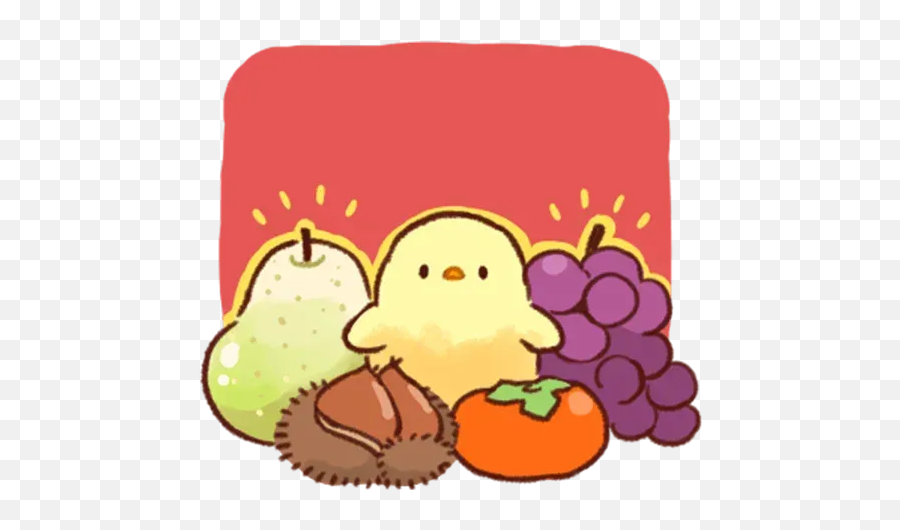Soft And Cute Chick 2 Whatsapp Stickers - Diamond Emoji,Grape Emoji Stickers