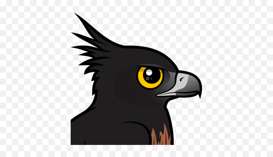 Cute Cartoon Black - Black Chestnut Eagle Or Eagle Emoji,Eagle Emoticon Ipad