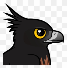 Cute Cartoon Black - Black Chestnut Eagle Or Eagle Emoji,Eagle Emoticon Ipad