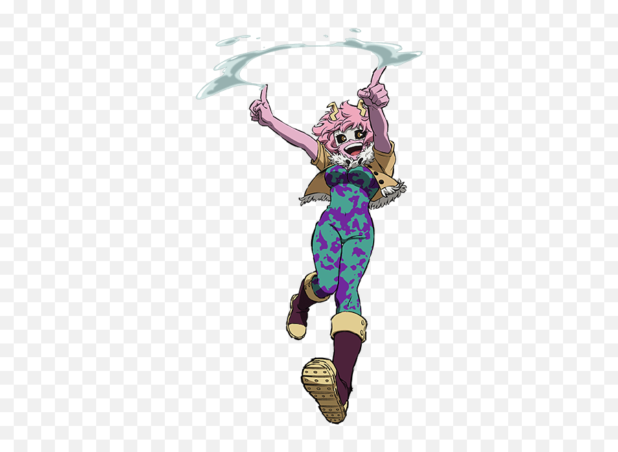 My Hero Academia - Class 1a Characters Tv Tropes Mina Ashido Hero Costume Emoji,Deku Has A Quirk Emotions Control End Of The World