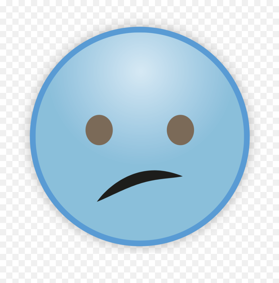 Sky Blue Emoji Png Transparent Image - Happy,Blue Circle Emoji