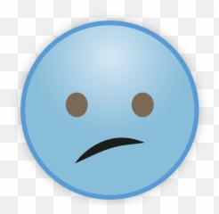 Sky Blue Emoji Png Transparent Image - Happy,Blue Circle Emoji