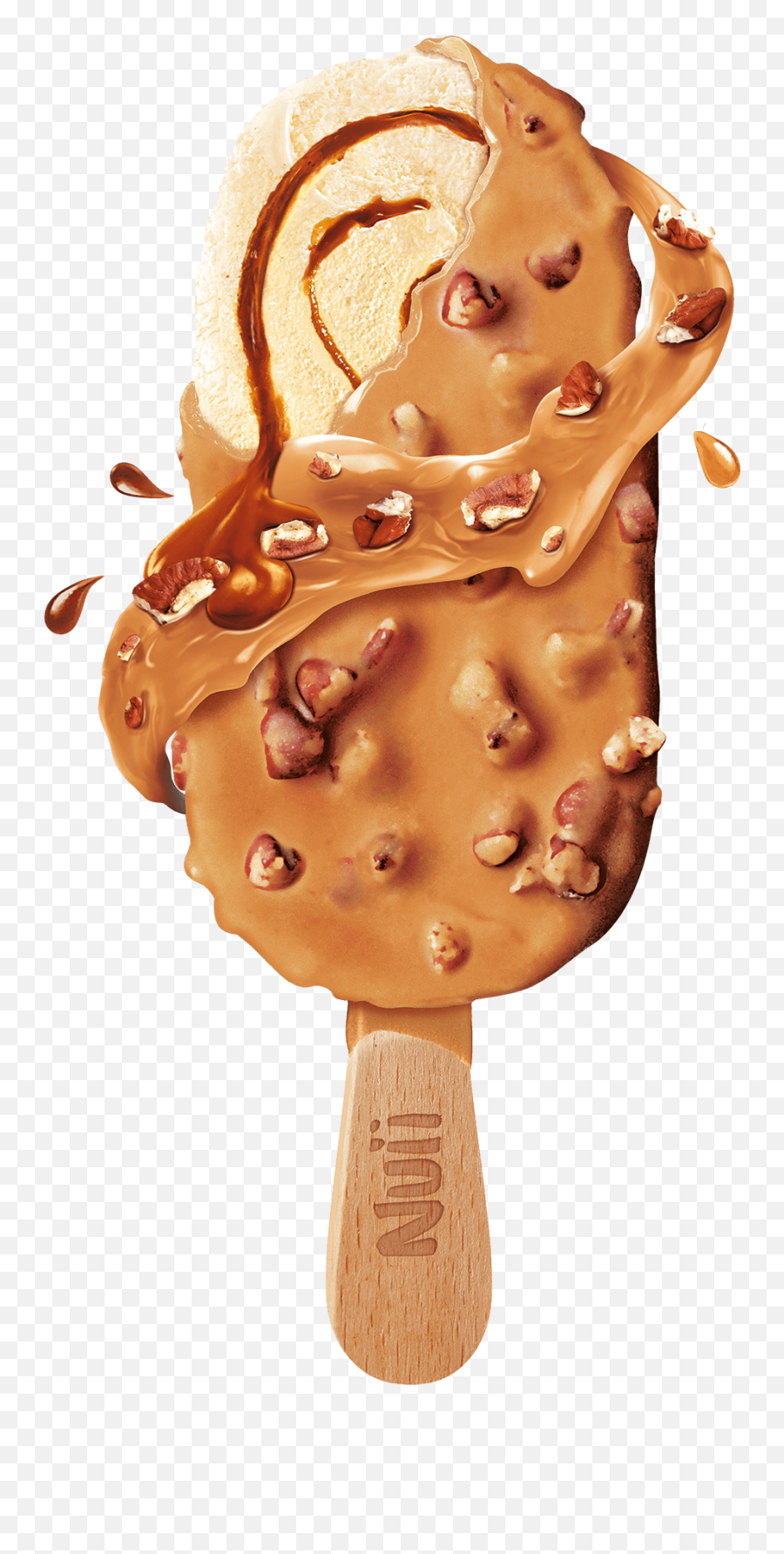 Caramel White Chocolate Texan Pecan - Nuii Caramel White Chocolate Texan Pecan Emoji,Fat Guy Eating Ice Cream Emoji