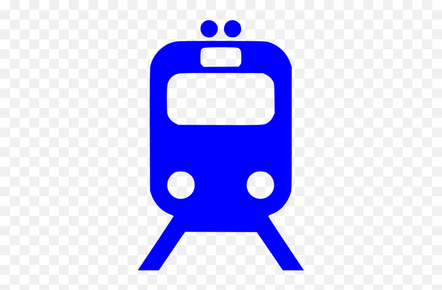 Blue Train Icon - Train Png Icon Black Emoji,Train Emoticon One Line Ascii