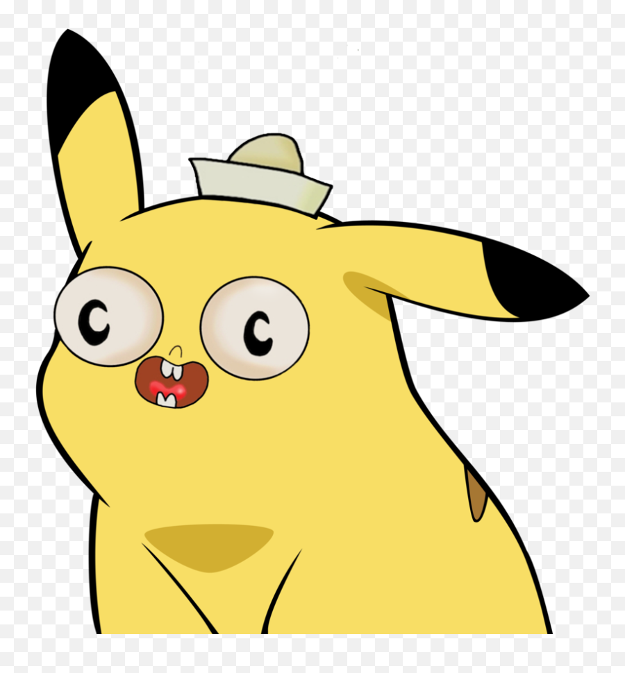 Funny Face Clipart - Clipartbarn Surprised Pikachu Against Transparent Background Emoji,Silly Face Emoticons