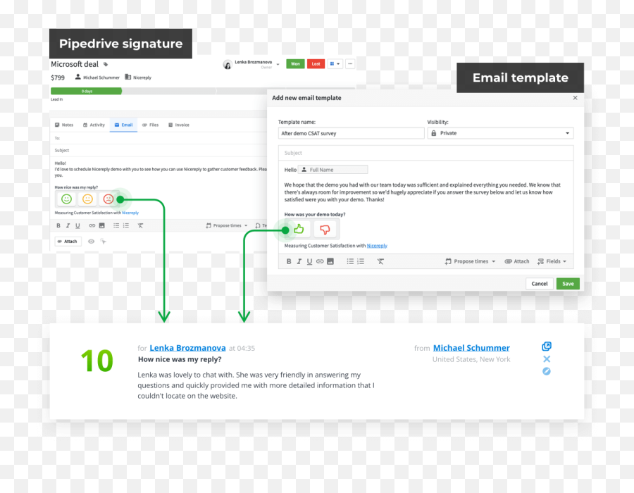 All - Inone Survey Tool Built For Pipedrive Nicereply Emoji,Use Emoticons In Cintacts