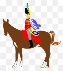 Officer Riding A Horse Clipart - Soldier On A Horse Png Emoji,Horse Riding Emoji