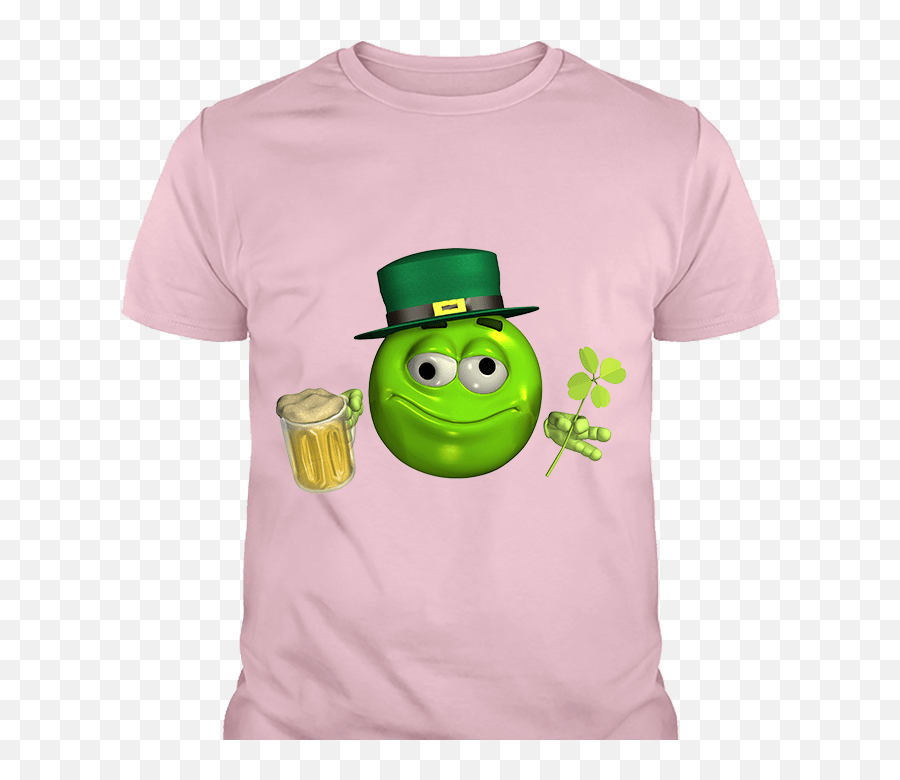 Download Hd Standard Fit White T Shirt - Leprechaun Emoticon Leprechaun Emoticon Emoji,Emoticon Shirt