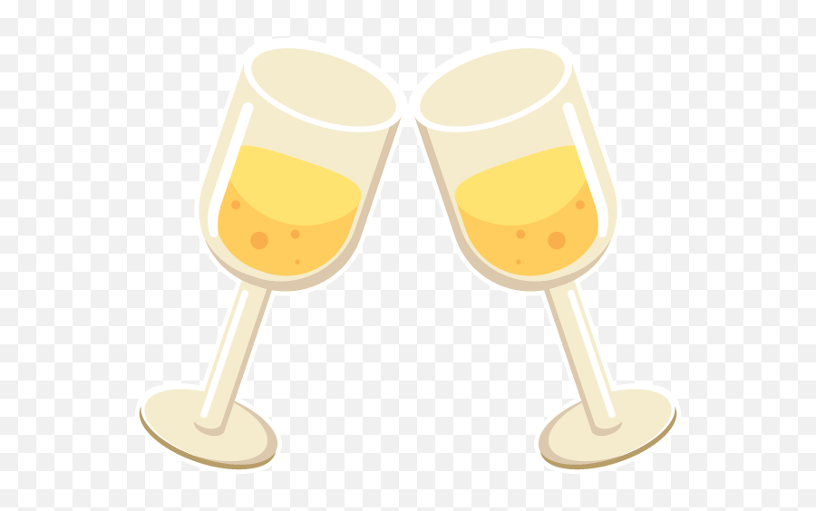 Champagne Happy New Years Celebrations Stickers By Hien Ton Emoji,Champagne Emoji