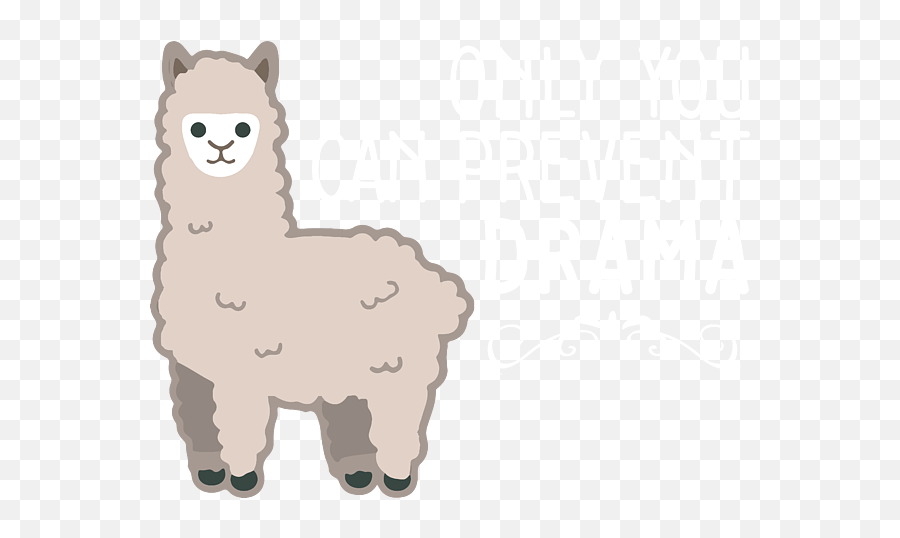 Only You Can Prevent Drama Llama Animal Lover Gift Spiral Emoji,Slack Stock Emoji