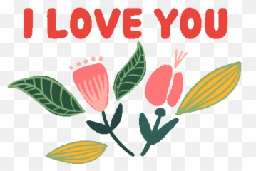 Love You Gif Cute Gif - Floral Emoji,Maoi Emoji