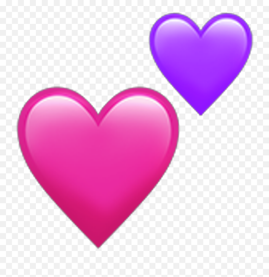 Hearts Pink Purple Heart Pinkheart - Pink And Purple Heart Emoji,Purple Heart Emoji Png