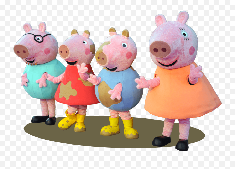 Cartoon Pig Family - Peppa Pig Brinquedo Png Emoji,Peppa Pig Emoji