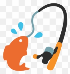 Fishing Pole Emoji - Fishing Rod Cartoon Png,Fish Emoji