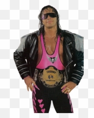 Bret Hart - Bret Hart Pink And Black Emoji,Wrestling Emotions