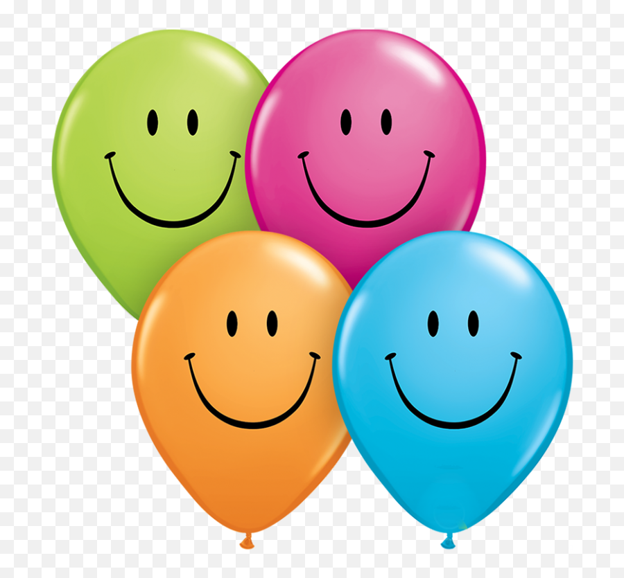 Smiley Faces - Blue Balloons Emoji,Emoji With Eyelashes