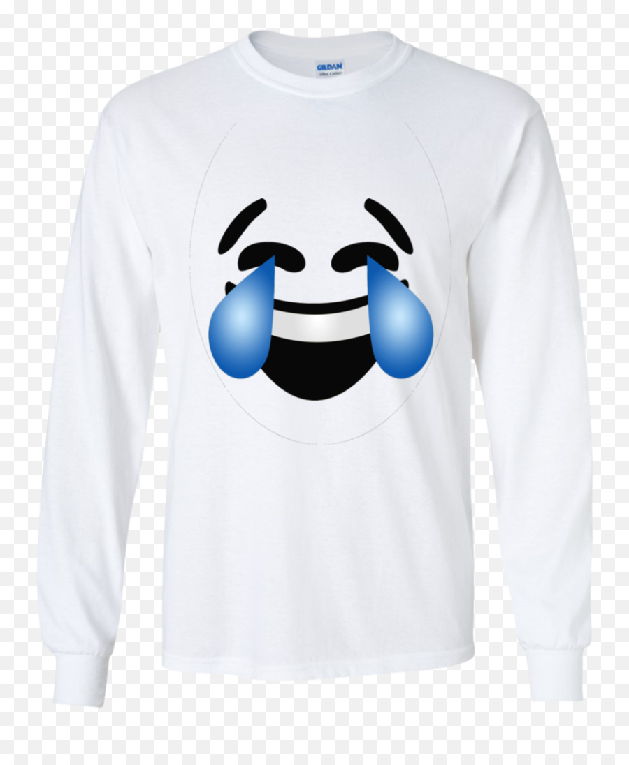 Emoji Costume Laughing Tears Of Joy Emoji Ls Ultra Cotton,Emoji Long Sleeve Shirt