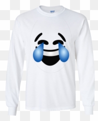 Emoji Costume Laughing Tears Of Joy Emoji Ls Ultra Cotton,Emoji Long Sleeve Shirt
