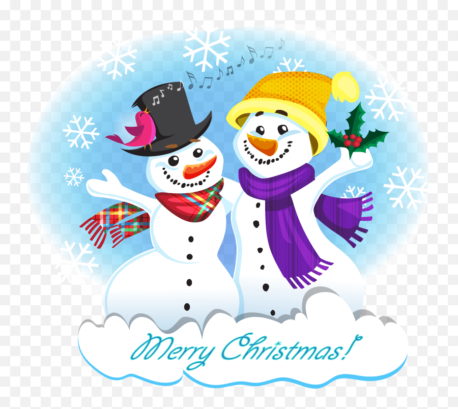 Snowman Free To Use Clipart 5 - Clipartix Two Cute Snowman Clipart Emoji,Snowman Emoji With Snow