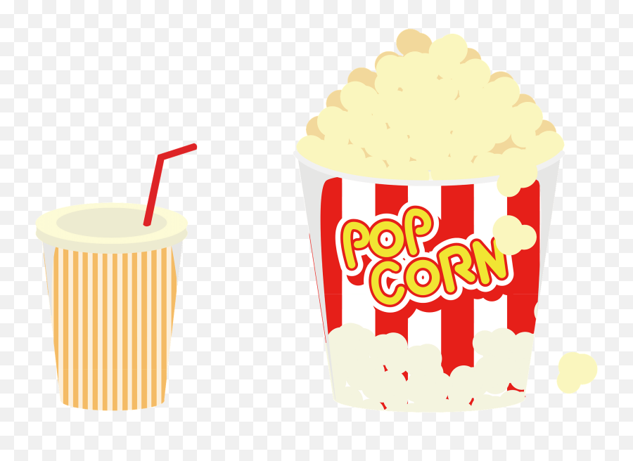 Popcorn And Juice Snack Clipart Free Download Transparent - Cup Emoji,Emoji E Juice