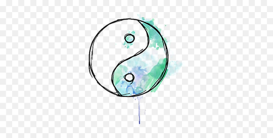 Yinyang Japan Japon China Sticker - Transparent Sticker Ying Yang Emoji,Emoticon De Olas