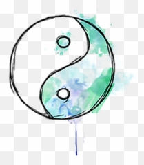 Yinyang Japan Japon China Sticker - Transparent Sticker Ying Yang Emoji,Emoticon De Olas
