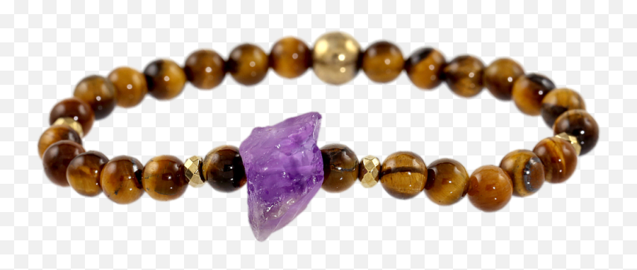 Rough Amethyst And Tigers Eye Gemstone - Solid Emoji,Gems And Emotions