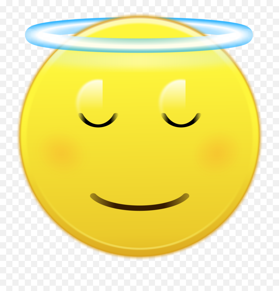 Angel Face Png - Happy Emoji,Angel Emoji