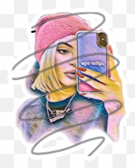 Kylie Jenner Sticker - For Women Emoji,Kylie Jenner Emoji Sticker