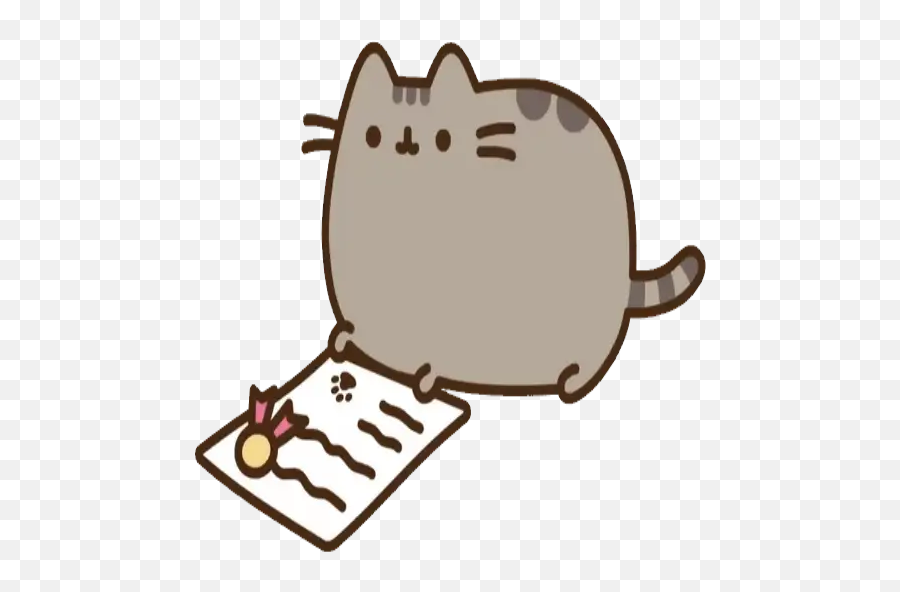 Pusheen 7 Stickers For Whatsapp - Pusheen Con Bandera De Colombia Emoji,Where Are Facebook Pusheen Emojis