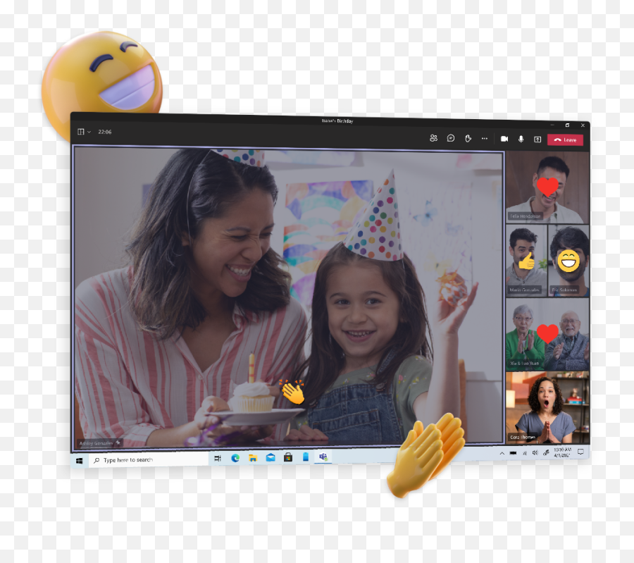 Teams Video Calling With Friends And Family Microsoft Teams - Display Emoji,Skype Grave Emoticon